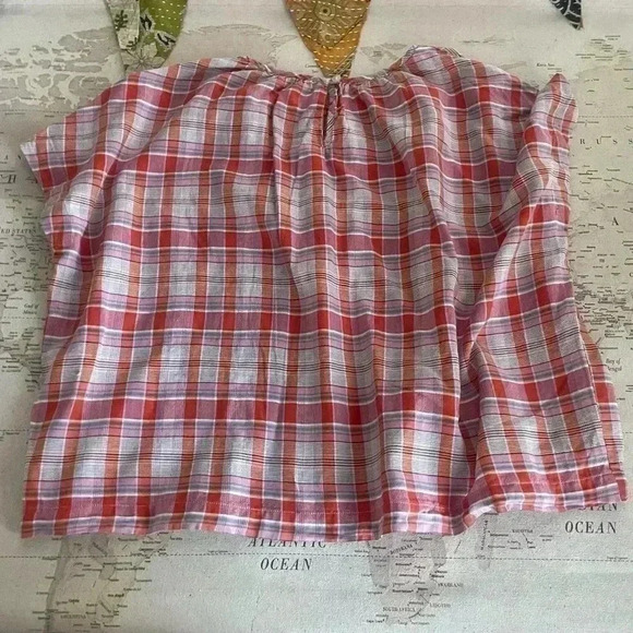 Madewell XXS Plaid Boxy Top - Picture 7 of 10